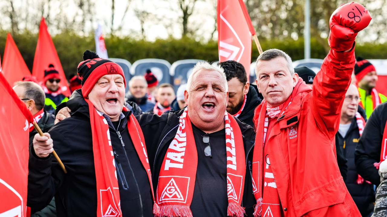 Tarifrunde Textil am 15.03.2023 in Kaarst/NRW